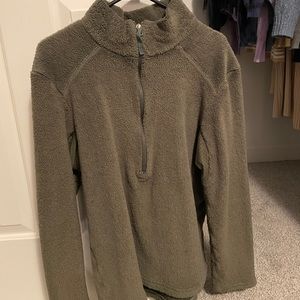 Military green fleece